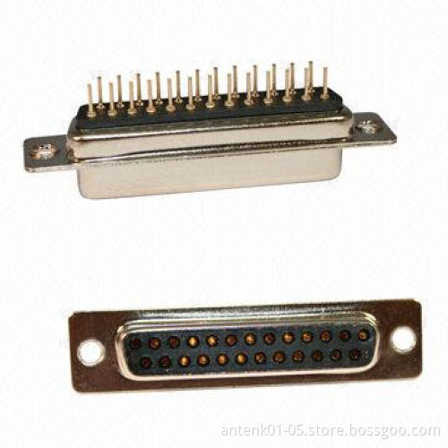 Dip Solder D-Sub Connectors, Female or Male Type